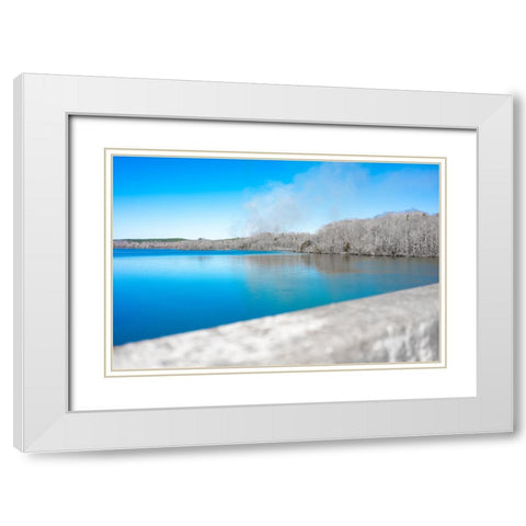 Savannah Smoke Signal White Modern Wood Framed Art Print with Double Matting by Malone, Will