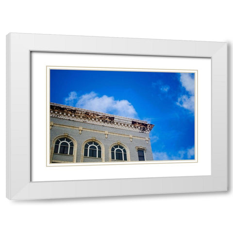Business Exchange 1 White Modern Wood Framed Art Print with Double Matting by Malone, Will