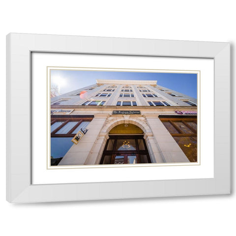 Business Exchange 4 White Modern Wood Framed Art Print with Double Matting by Malone, Will