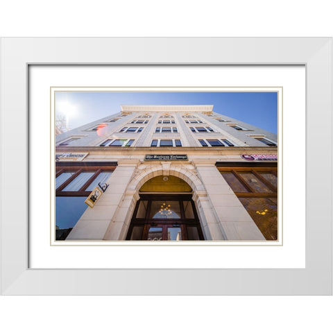 Business Exchange 4 White Modern Wood Framed Art Print with Double Matting by Malone, Will