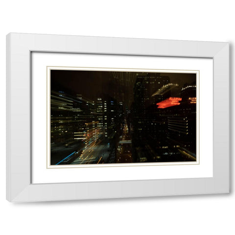 Gotham 2 White Modern Wood Framed Art Print with Double Matting by Malone, Will