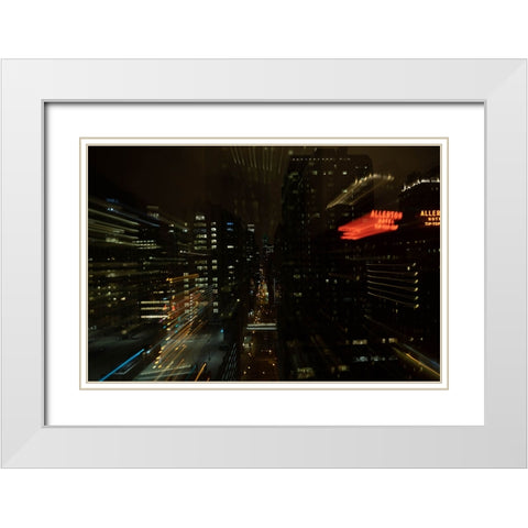 Gotham 2 White Modern Wood Framed Art Print with Double Matting by Malone, Will