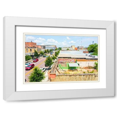 Jackson St 3 White Modern Wood Framed Art Print with Double Matting by Malone, Will