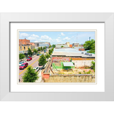 Jackson St 3 White Modern Wood Framed Art Print with Double Matting by Malone, Will
