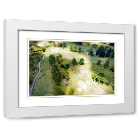 Mini Golf White Modern Wood Framed Art Print with Double Matting by Malone, Will