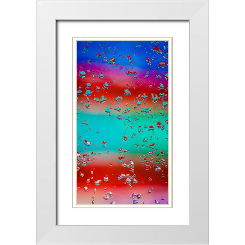 Neon 2 White Modern Wood Framed Art Print with Double Matting by Malone, Will