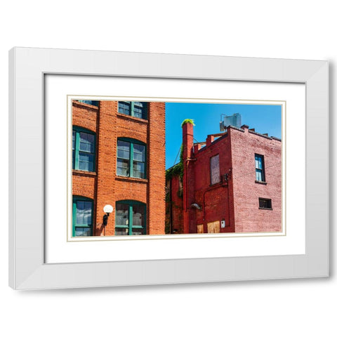 Palmetto Alley White Modern Wood Framed Art Print with Double Matting by Malone, Will