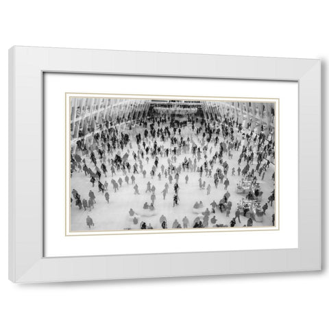 Rush Hour 2 White Modern Wood Framed Art Print with Double Matting by Malone, Will