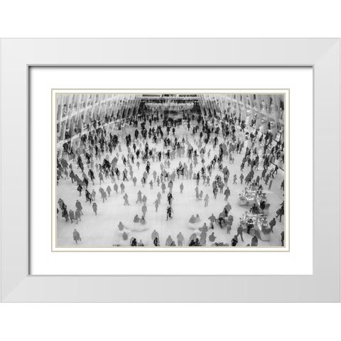 Rush Hour 2 White Modern Wood Framed Art Print with Double Matting by Malone, Will