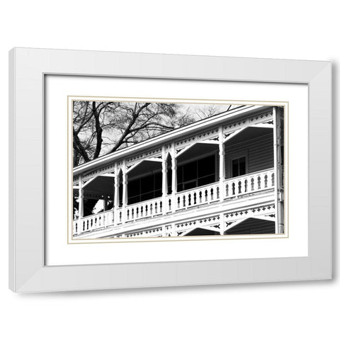 Smythe House 2 White Modern Wood Framed Art Print with Double Matting by Malone, Will