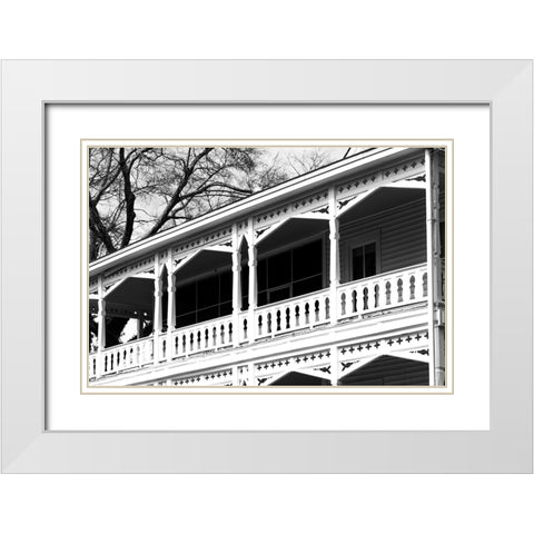 Smythe House 2 White Modern Wood Framed Art Print with Double Matting by Malone, Will
