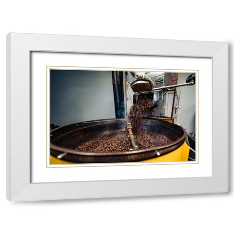 The Roast White Modern Wood Framed Art Print with Double Matting by Malone, Will