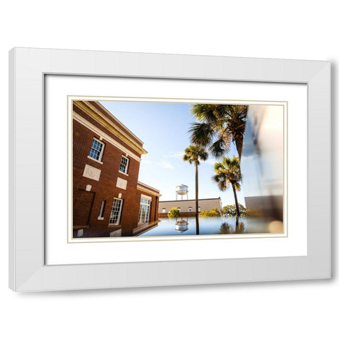 Thomasville Oasis White Modern Wood Framed Art Print with Double Matting by Malone, Will