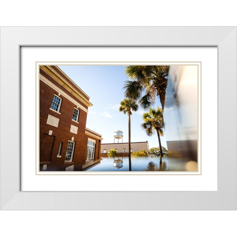 Thomasville Oasis White Modern Wood Framed Art Print with Double Matting by Malone, Will