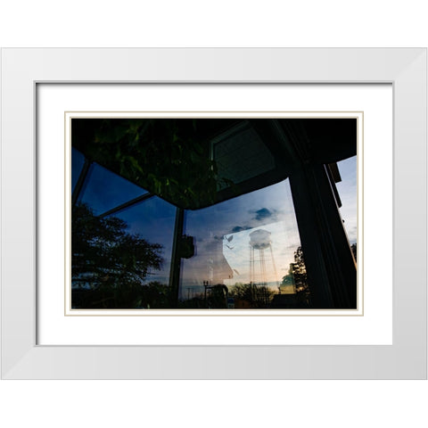 Thomasville Reflection White Modern Wood Framed Art Print with Double Matting by Malone, Will