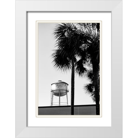 Thomasville Watertower 2 White Modern Wood Framed Art Print with Double Matting by Malone, Will