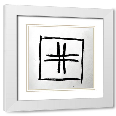 A Game 2 White Modern Wood Framed Art Print with Double Matting by Screendoor