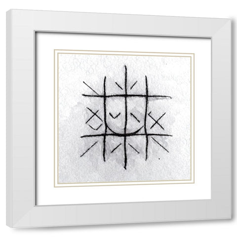 A Game 3 White Modern Wood Framed Art Print with Double Matting by Screendoor