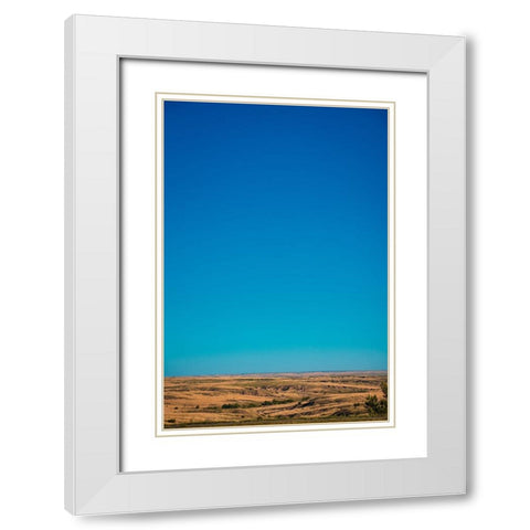 Amarillo Sky Vertical White Modern Wood Framed Art Print with Double Matting by Malone, Will