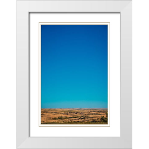 Amarillo Sky Vertical White Modern Wood Framed Art Print with Double Matting by Malone, Will