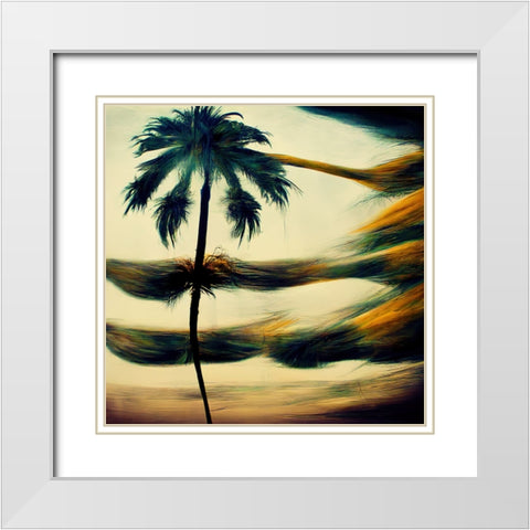 Summer Breeze 1 White Modern Wood Framed Art Print with Double Matting by Screendoor