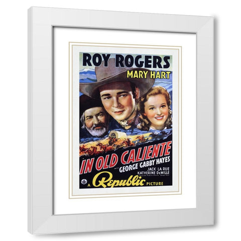 In Old Caliente White Modern Wood Framed Art Print with Double Matting by Screendoor