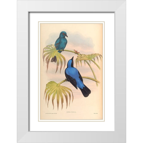 Irena Puella White Modern Wood Framed Art Print with Double Matting by CAG