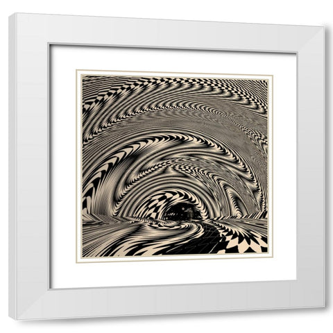 Portal White Modern Wood Framed Art Print with Double Matting by Wonder, Howie