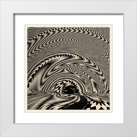 Portal White Modern Wood Framed Art Print with Double Matting by Wonder, Howie