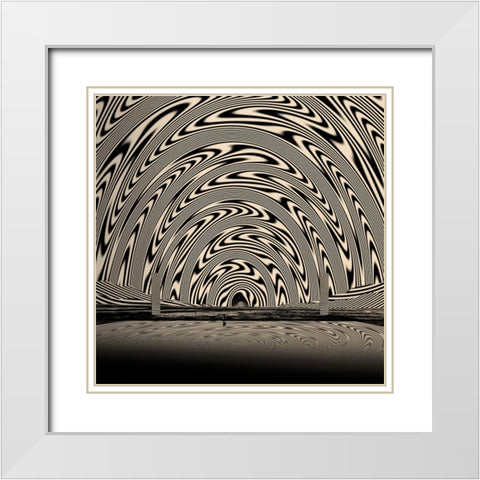 Lake White Modern Wood Framed Art Print with Double Matting by Wonder, Howie