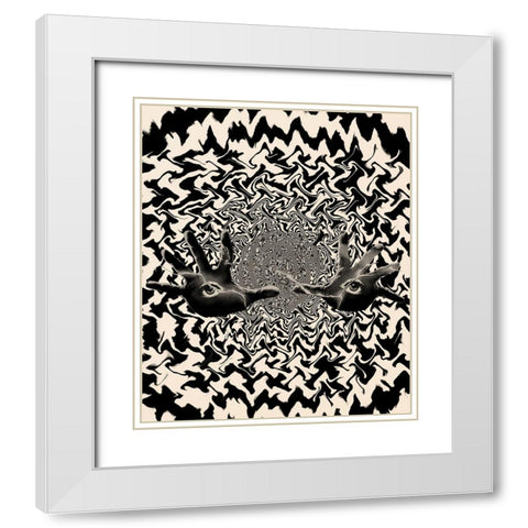 Unknown Senses White Modern Wood Framed Art Print with Double Matting by Wonder, Howie