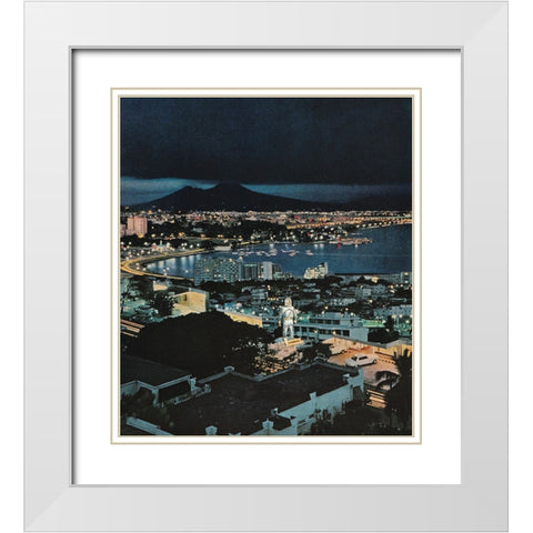 Prototype White Modern Wood Framed Art Print with Double Matting by Wonder, Howie