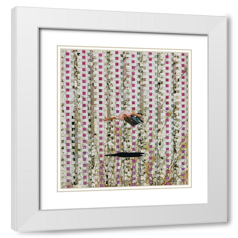 Deep Sleep Levitation In A Fragmented Dream White Modern Wood Framed Art Print with Double Matting by Wonder, Howie