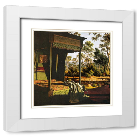 Vivid Vision White Modern Wood Framed Art Print with Double Matting by Wonder, Howie