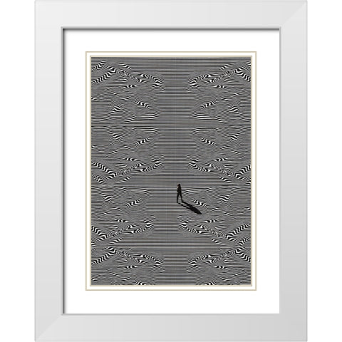 Vigilant White Modern Wood Framed Art Print with Double Matting by Wonder, Howie