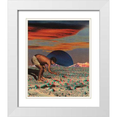 Untitled - Giant White Modern Wood Framed Art Print with Double Matting by Wonder, Howie