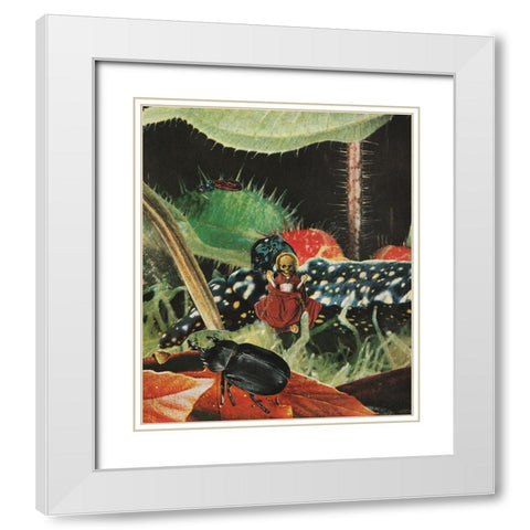 Untitled - Bug Lord White Modern Wood Framed Art Print with Double Matting by Wonder, Howie