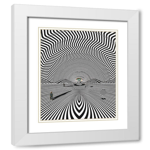 Relic White Modern Wood Framed Art Print with Double Matting by Wonder, Howie