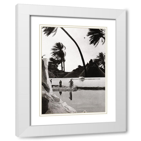 Wind White Modern Wood Framed Art Print with Double Matting by Wonder, Howie