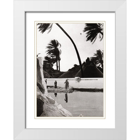 Wind White Modern Wood Framed Art Print with Double Matting by Wonder, Howie