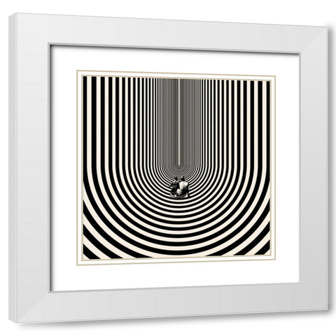The Way White Modern Wood Framed Art Print with Double Matting by Wonder, Howie
