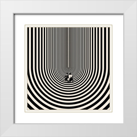 The Way White Modern Wood Framed Art Print with Double Matting by Wonder, Howie