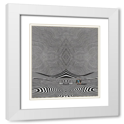 Quantum Universe White Modern Wood Framed Art Print with Double Matting by Wonder, Howie