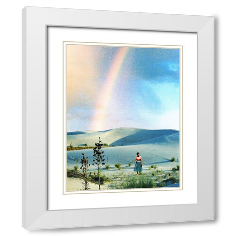 Shine White Modern Wood Framed Art Print with Double Matting by Wonder, Howie