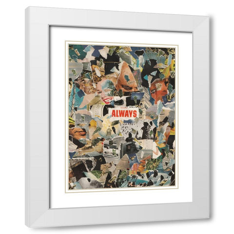 Always White Modern Wood Framed Art Print with Double Matting by Wonder, Howie