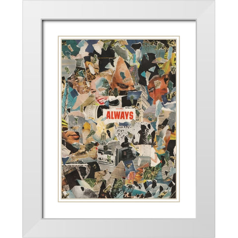 Always White Modern Wood Framed Art Print with Double Matting by Wonder, Howie
