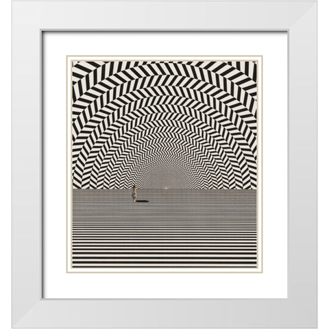 Beyond White Modern Wood Framed Art Print with Double Matting by Wonder, Howie