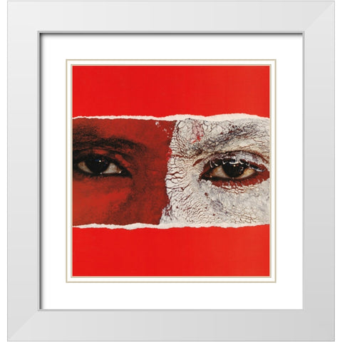 Blink White Modern Wood Framed Art Print with Double Matting by Wonder, Howie