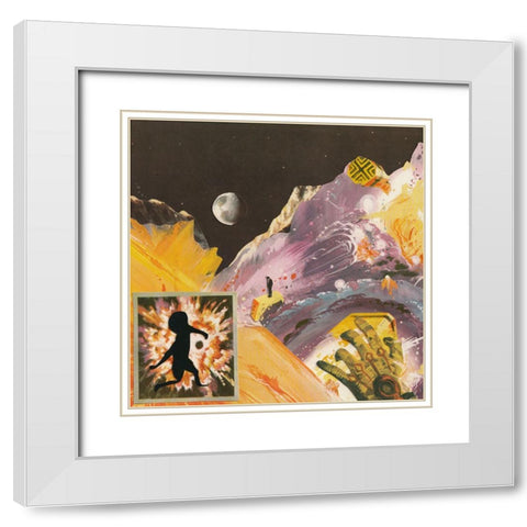 Cosmic Unity White Modern Wood Framed Art Print with Double Matting by Wonder, Howie