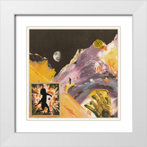 Cosmic Unity White Modern Wood Framed Art Print with Double Matting by Wonder, Howie